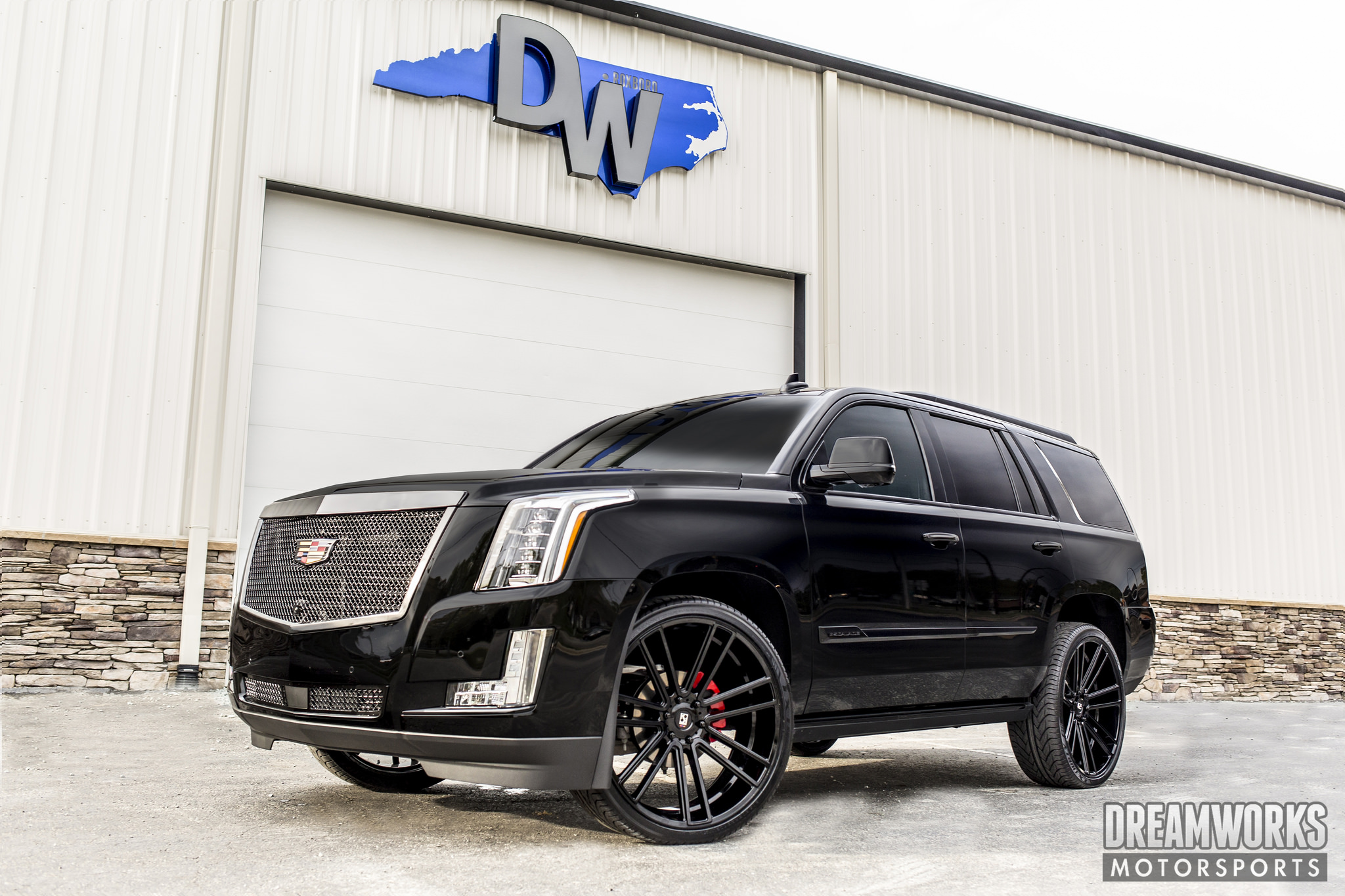 Koko Kuture Massa-7 Black on Cadillac Escalade